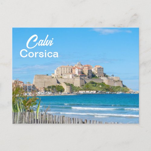 Calvi Citadel in Corsica France Postcard
