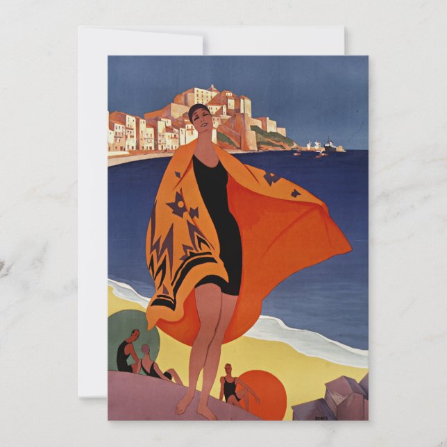 Calvi city in Haute-Corse, France Invitation (Front)