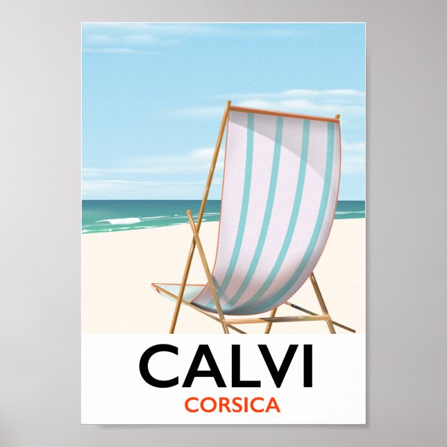 Calvi Corsica Travel poster (Front)