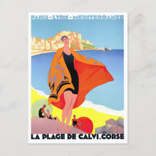 Vintage poster - La Plage de Calvi, La Corse, France Tote Bag by Vintage  Images