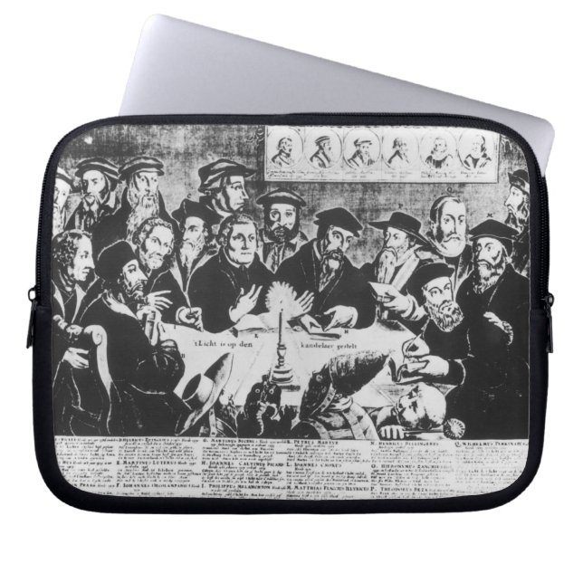 Calvin and Luther (engraving) Laptop Sleeve (Front)