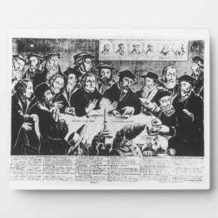 Calvin and Luther (engraving) Plaque