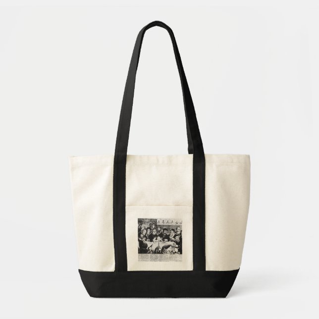 Calvin and Luther (engraving) Tote Bag (Front)