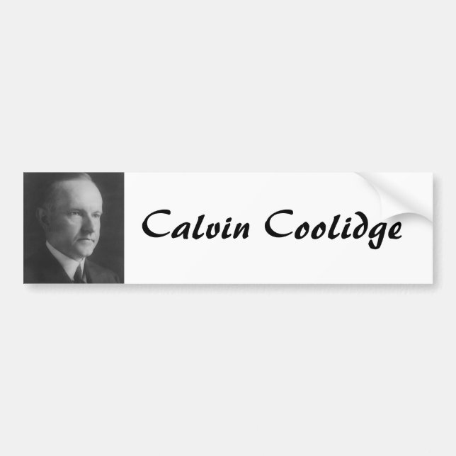 Calvin Coolidge 30 Bumper Sticker (Front)