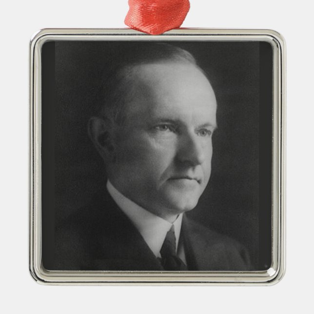 Calvin Coolidge 30th President Metal Ornament (Front)