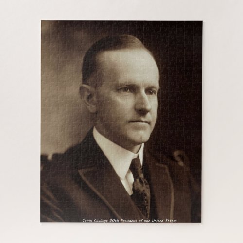 Calvin Coolidge 30th President of the US Jigsaw Puzzle
