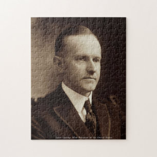Calvin Coolidge 30th President of the US Jigsaw Puzzle