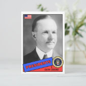 Calvin Coolidge Baseball Card (Standing Front)