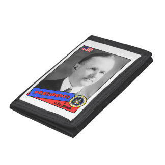 Calvin Coolidge Baseball Card Tri-fold Wallet