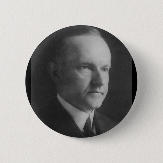 Calvin Coolidge Pinback Button (Front)