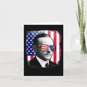 Calvin Coolidge Us Flag 4th Of July Card
