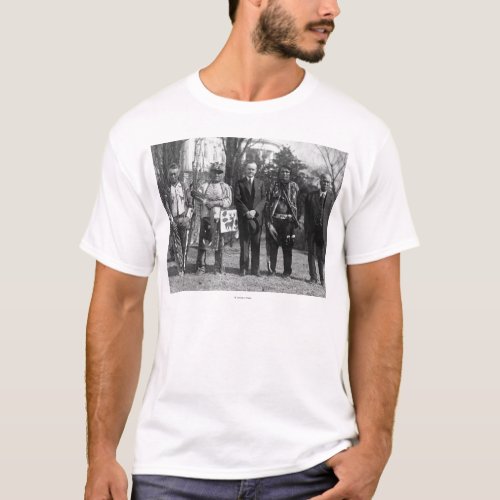 Calvin Coolidge with Osage Indians Photograph T_Shirt