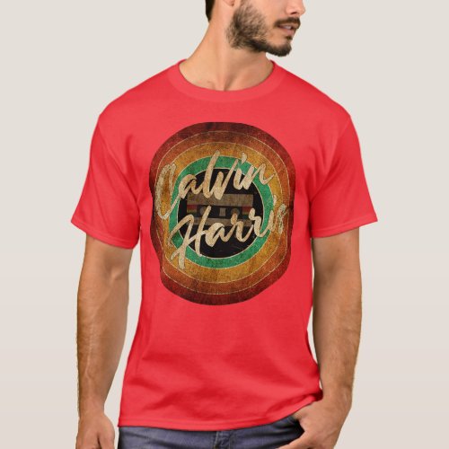 Calvin Harris Vintage Circle Art T_Shirt