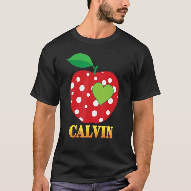 Calvin Love School Back To School Boy Kid Student  T-Shirt (Front)
