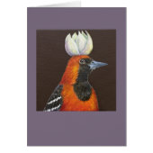 Calvin the hooded oriole card (Front)