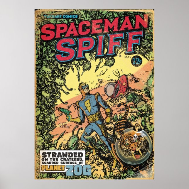 Calvin The Spiffy Spaceman Poster (Front)