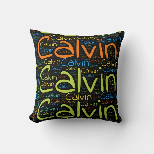 Calvin Throw Pillow (Front)