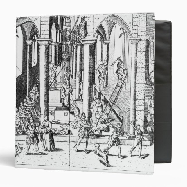 Calvinists destroying statues binder (Front/Inside)