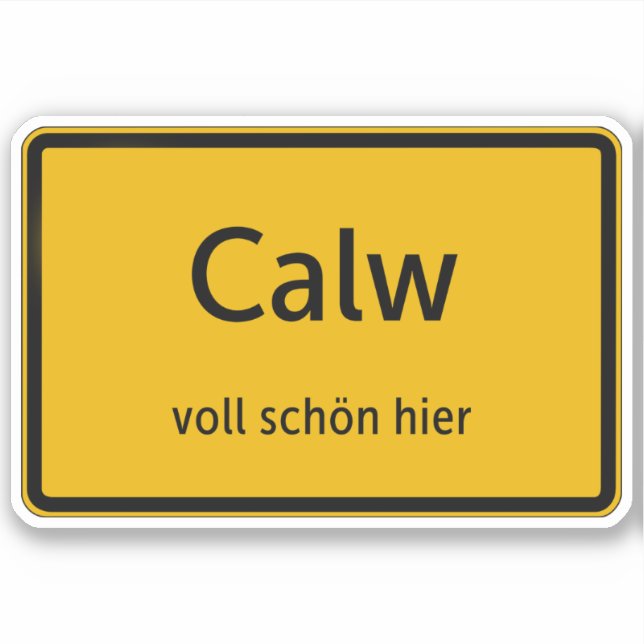Calw Sticker Sticker Autosticker (Front)