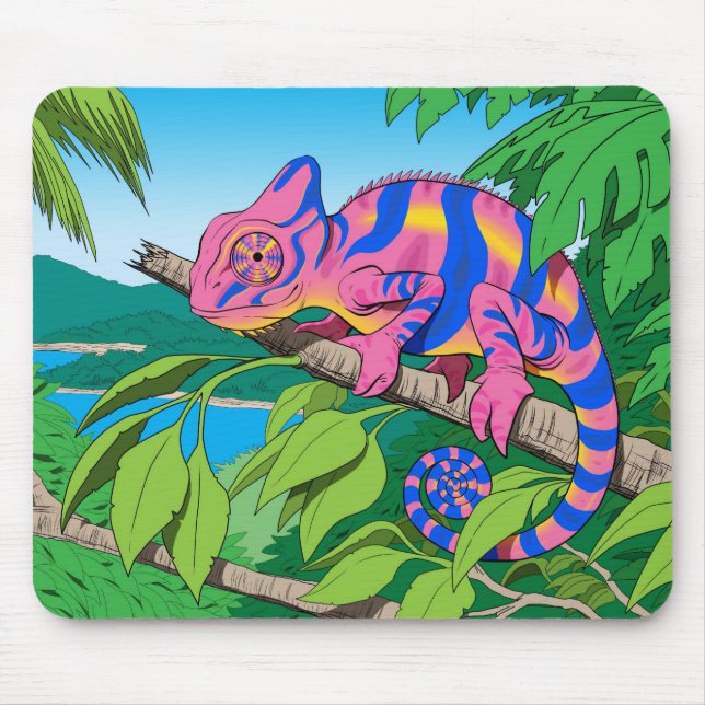 calypso chameleon mouse pad (Front)