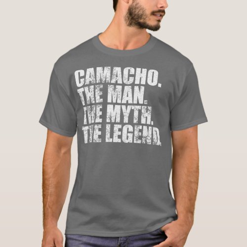 CamachoCamacho Family name Camacho last Name Camac T_Shirt