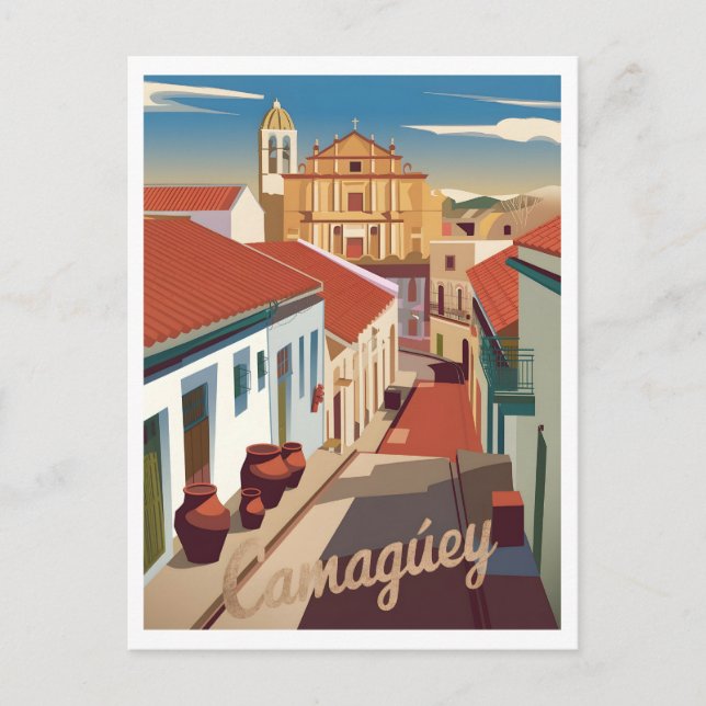 Camagüey Vintage Postcard (Front)