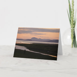 Camano Island, WA, at Sunset Greeting Card