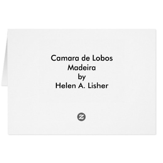 Camara de Lobos, Madeira (Back Horizontal)