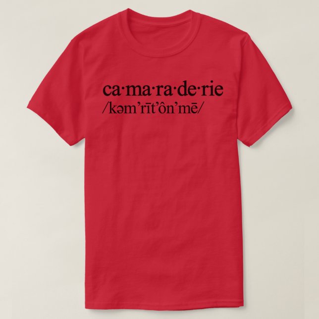 Camaraderie Tapestry T-Shirt (Design Front)