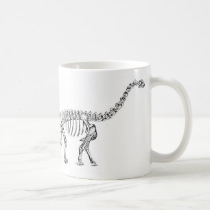 Camarasaurus Dinosaur Antique Print Coffee Mug