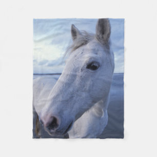 Camargue Horse Fleece Blanket