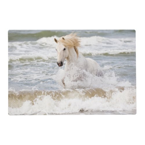 Camargue Horse in the Surf Placemat