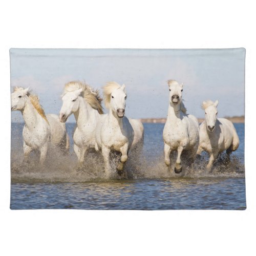 Camargue Horses Cloth Placemat