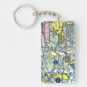 Camarillo Airport chart / taxi diagram Keychain