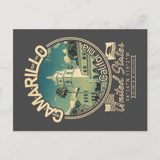 CAMARILLO CALIFORNIA - CITY OF CAMARILLO CA POSTCARD (Front)