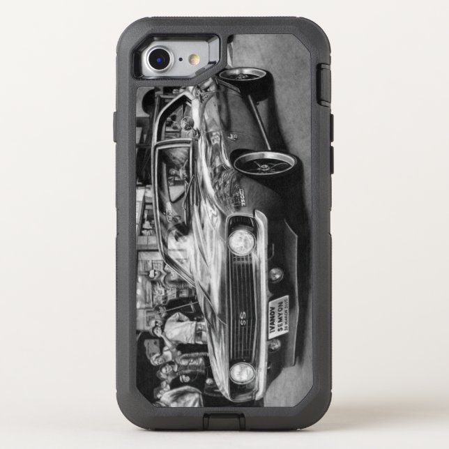 Camaro Black and white phone Otterbox iPhone Case (Back)