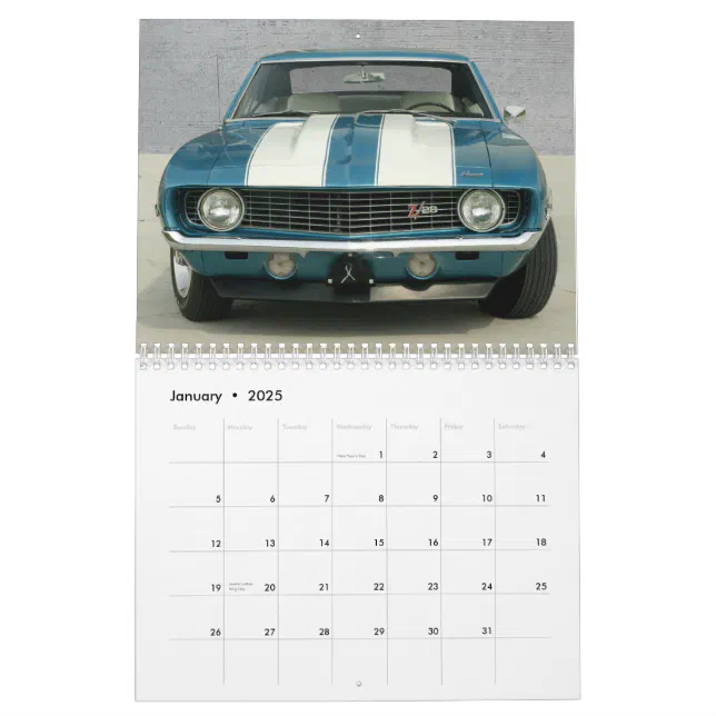 Camaro Calendar Zazzle