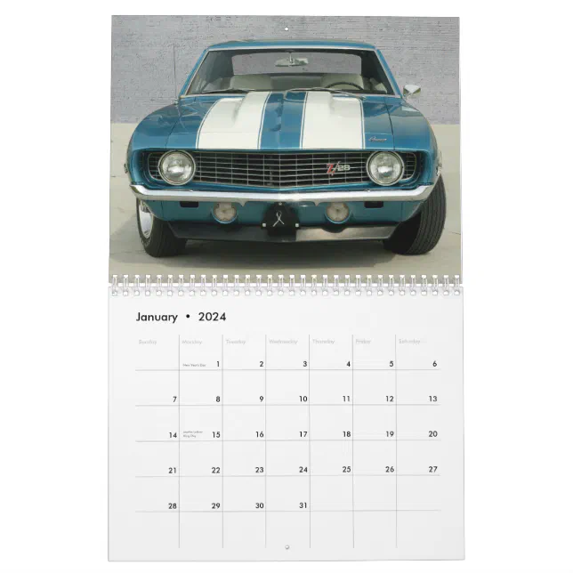 Camaro Calendar Zazzle