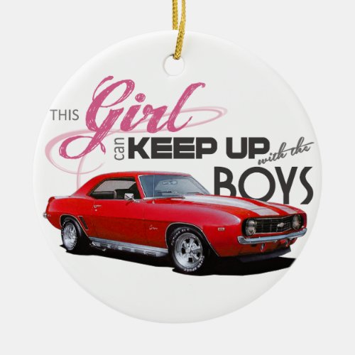 Camaro Girls Ceramic Ornament