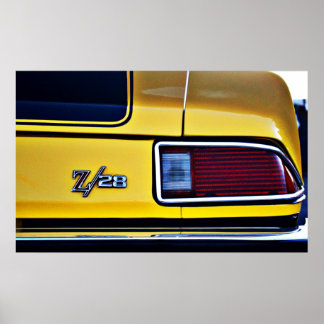 Camaro Z/28 tail light Poster