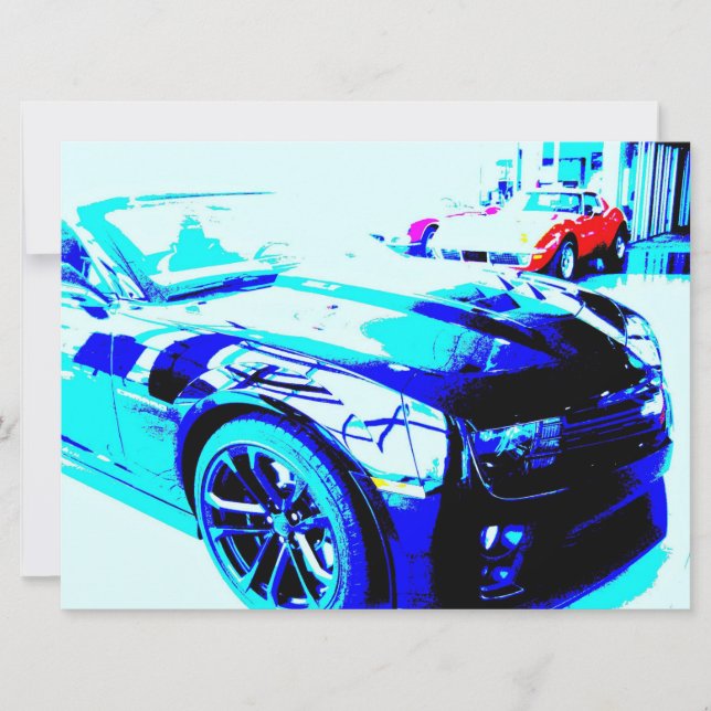 Camaro ZL1 on showroom floor Invitation (Front)