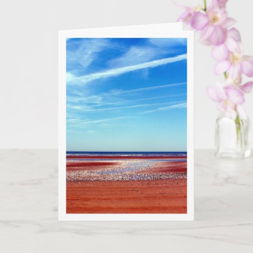 Camber Sands Sunny Beach Landscape Card