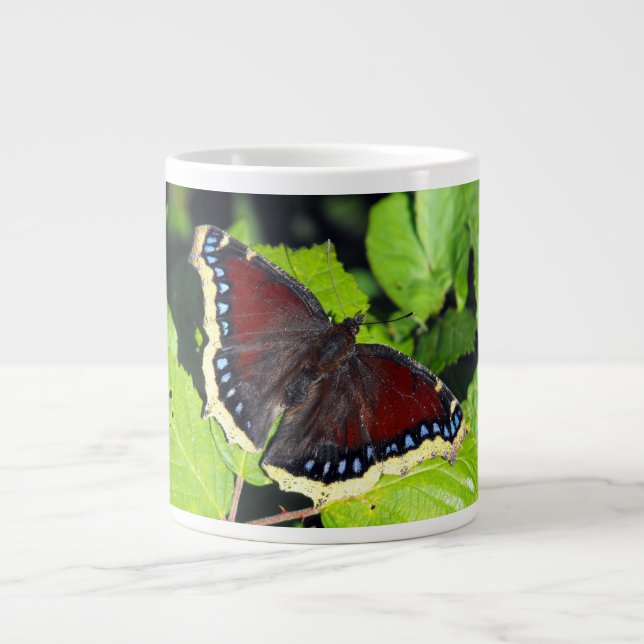 Camberwell Beauty or Mourning Cloak butterfly Giant Coffee Mug (Front)