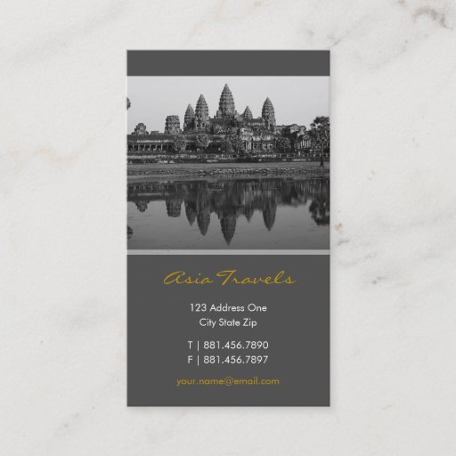 Customizable Cambodia | Angkor Wat Photo Custom Profile Card Business Card