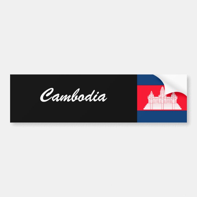 Cambodia Bumper Sticker (Front)