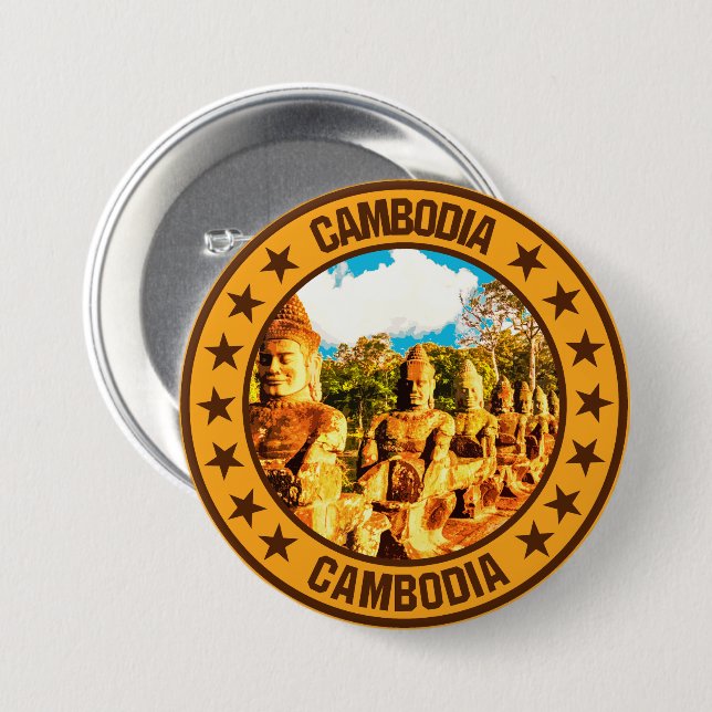 Cambodia                                           button (Front & Back)