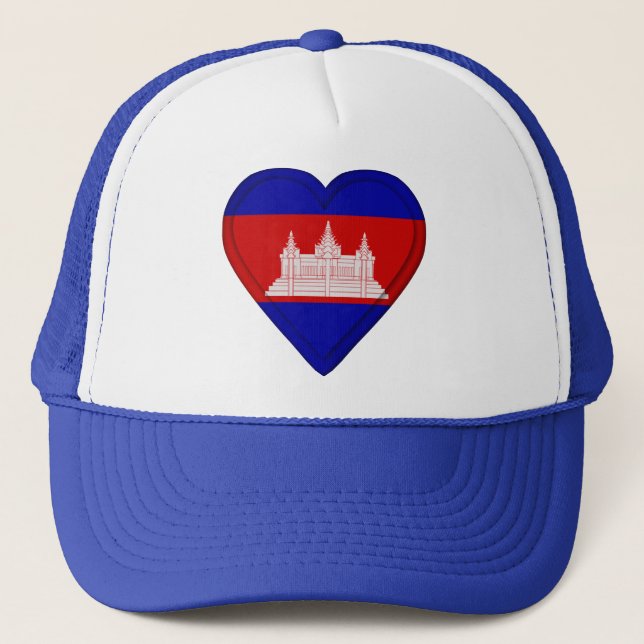 Cambodia Cambodian flag Trucker Hat (Front)