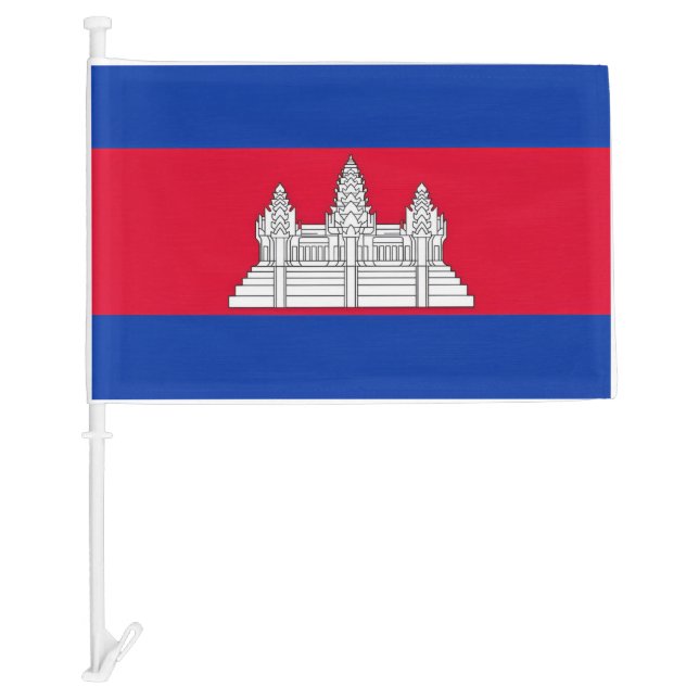 Cambodia Car Flag (Front)