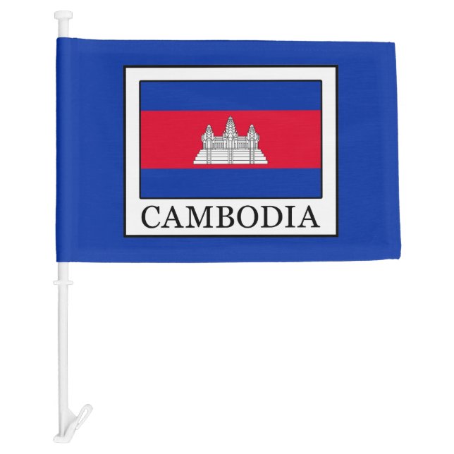 Cambodia Car Flag (Front)