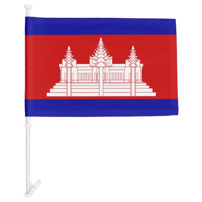 Cambodia Car Flag (Front)